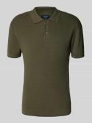 Gebreide polo met korte knoopsluiting