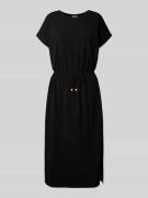 Relaxed fit midi-jurk van katoen met stretch