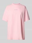 Oversized T-shirt met labelprint