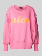 Relaxed fit sweatshirt met ronde hals