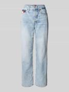 Straight fit jeans van puur katoen, model 'LAYLA'