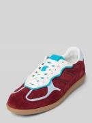 Sneakers van leer met labeldetail