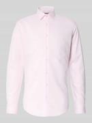 Slim fit zakelijk overhemd met kentkraag