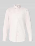 Slim fit zakelijk overhemd met kentkraag