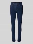 High waist jeans met achterzakken