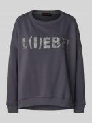 Relaxed fit sweatshirt met ronde hals
