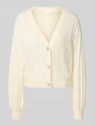 Gebreid jack van viscosemix met V-hals, model 'LYLA'