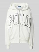 Oversized sweatjack met ritssluiting
