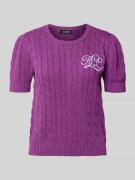 Gebreide pullover met labelstitching, model 'TARJYLL'