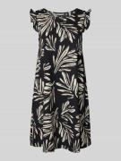 Mini-jurk in A-lijn met all-over motief