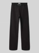 Sweatpants met labelstitching en elastische band