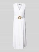 Midi-jurk met V-hals