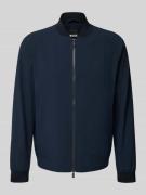 Regular fit blouson met fijne structuur, model 'HANRY'