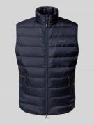 Regular fit bodywarmer met vulling van dons en veren