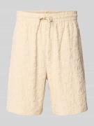 Relaxed fit sweatshorts van badstof, model 'Terry'
