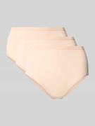 High waist broek met labelprint