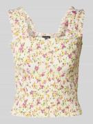 Slim fit top met all-over motief, model 'TAYLIN'