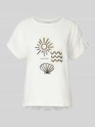 Regular fit T-shirt van puur katoen