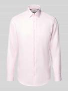 Regular fit zakelijk overhemd met kentkraag