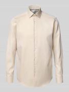 Regular fit zakelijk overhemd met kentkraag