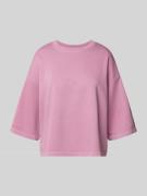 Oversized sweatshirt met ribboorden
