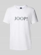 T-shirt met logoprint en ronde hals
