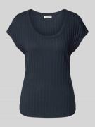 Regular fit T-shirt van katoenmix