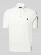 Regular fit poloshirt met labelstitching