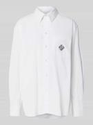 Oversized overhemdblouse met borstzak