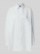 Regular fit overhemdblouse met logostitching