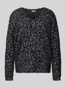 Sweatshirt met ribboorden