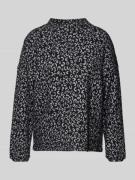 Gebreide pullover met ribboorden