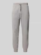 Regular fit sweatpants van katoenmix