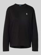 Shirt met lange mouwen en labelstitching