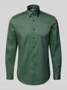 Slim fit zakelijk overhemd met kentkraag