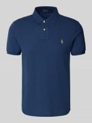Custom slim fit poloshirt met labelstitching
