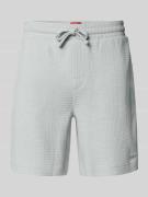 Regular fit sweatshorts met structuurmotief, model 'Austin'