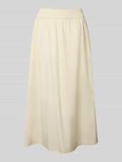 Uitlopende midirok van puur katoen