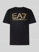 T-shirt met logo en ronde hals
