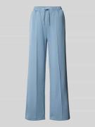 Sweatpants met elastische band en siernaden