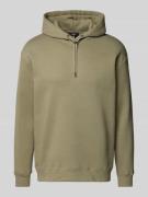 Hoodie met ribboorden, model 'Swift'