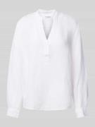 Comfort fit blouse met lange mouwen van puur linnen