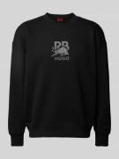 Oversized sweatshirt met labelprint, model 'Dahrain'
