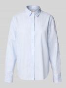 Regular fit overhemdblouse van puur katoen met logostitching