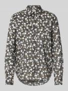 Regular fit overhemdblouse van puur katoen met stolpplooi