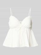 Top met bandjes en V-hals