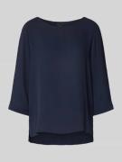 Blouseshirt met ronde hals en 3/4-mouwen