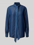 Comfortabele blouse in jeanslook, model 'ULLA'