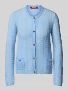 Regular fit gebreid jack van een mix van mohair en wol, model 'GOLIA'