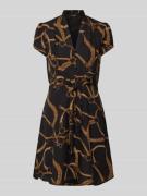 Mini-overhemdjurk met V-hals, model 'MAKEDA'